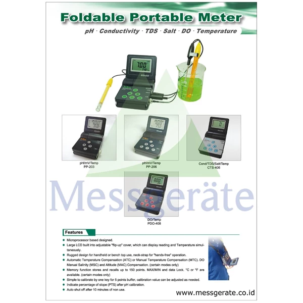 Portable pH Meter model PP 203
