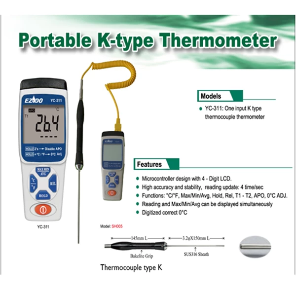 Portable Digital Temperature Meter for Rooms